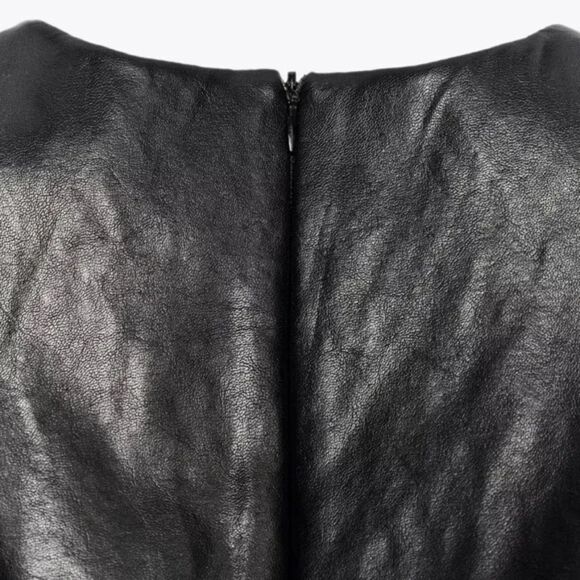 NWT ZARA Faux Leather Mini Dress - Picture 9 of 10